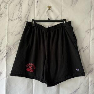 VTG 90s - CHAMPION ATHLETIC SHORTS BLACK/RED MENS XXL